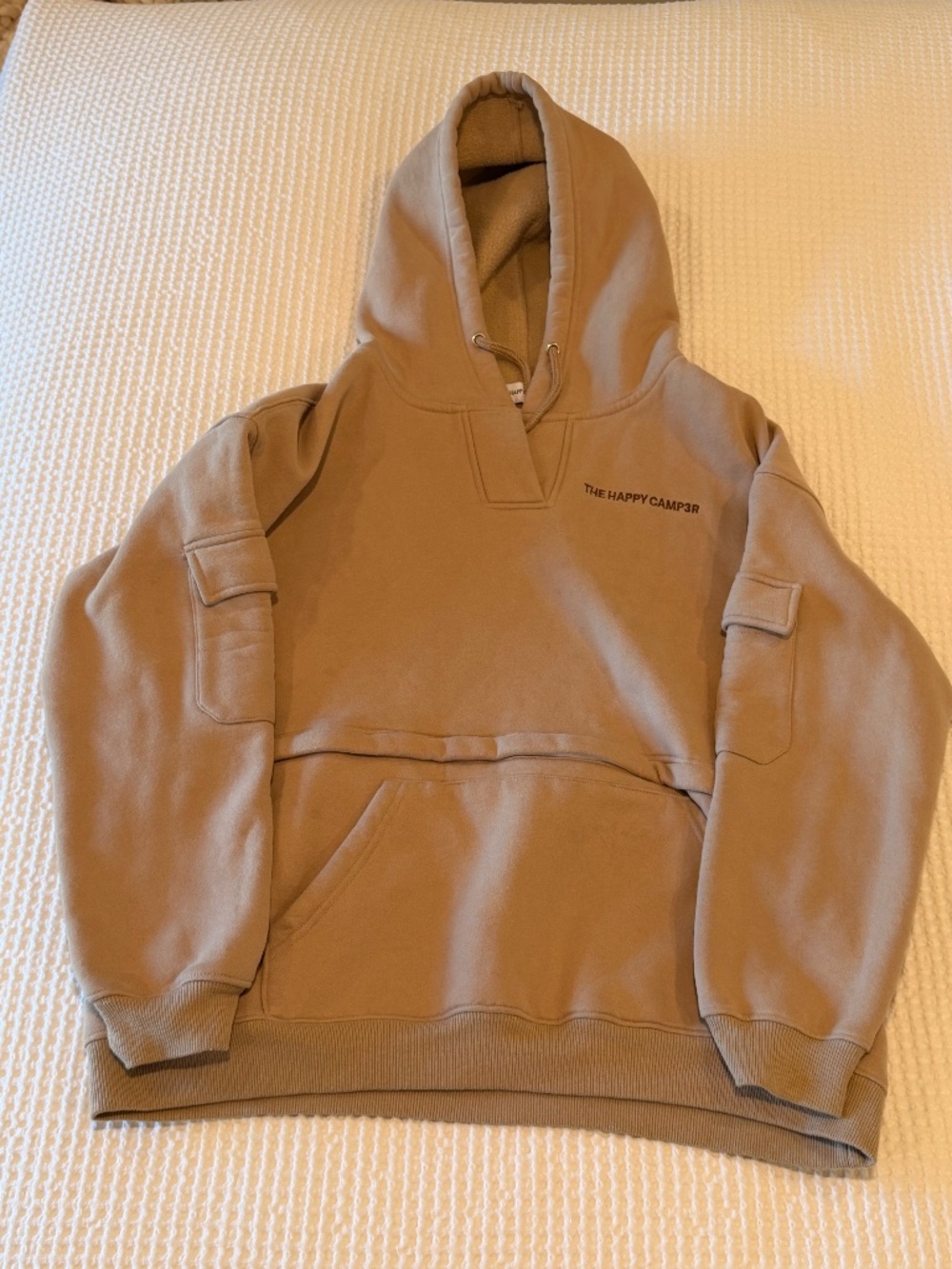 The Happy Camp3r Sweatshirt & Cargo Jogger Set Camel Tan GUC